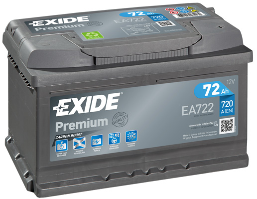 EXIDE PREMIUM Akkumulátor, szgk EA722